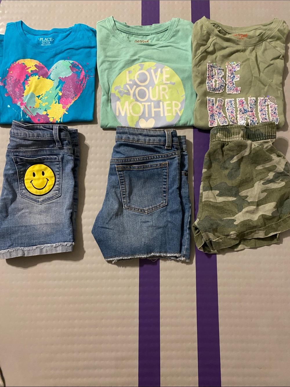 3 Graphic Tees & Shorts Sets